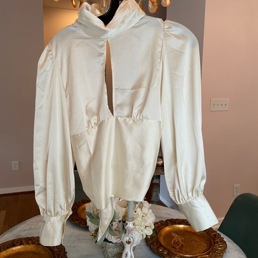 Beautiful faux silk blouse